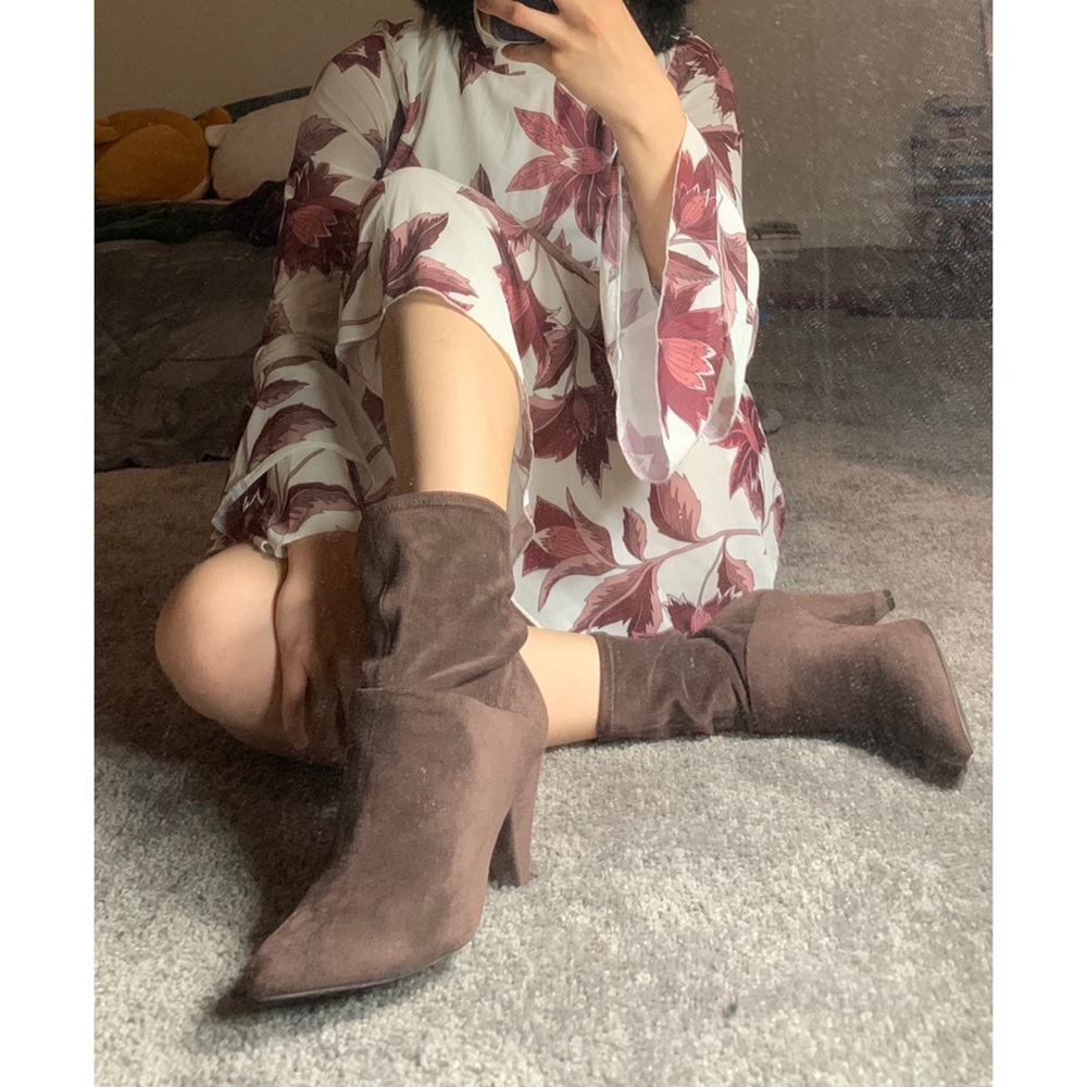 Urban outfitters suede booties